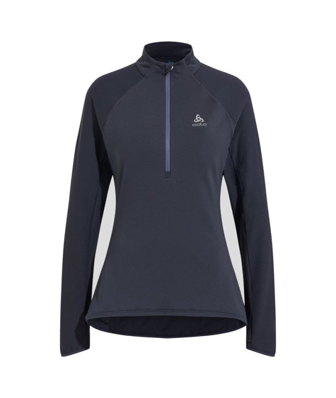 Maillot de Trail Odlo 1/2 Zip Zeroweight Unisexe