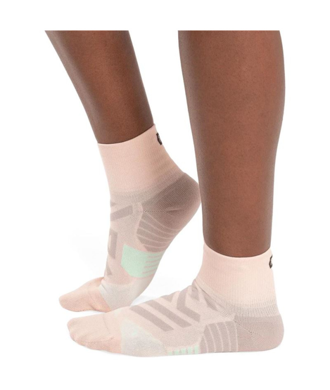 Meias de Running On Running Performance Mid Mulher