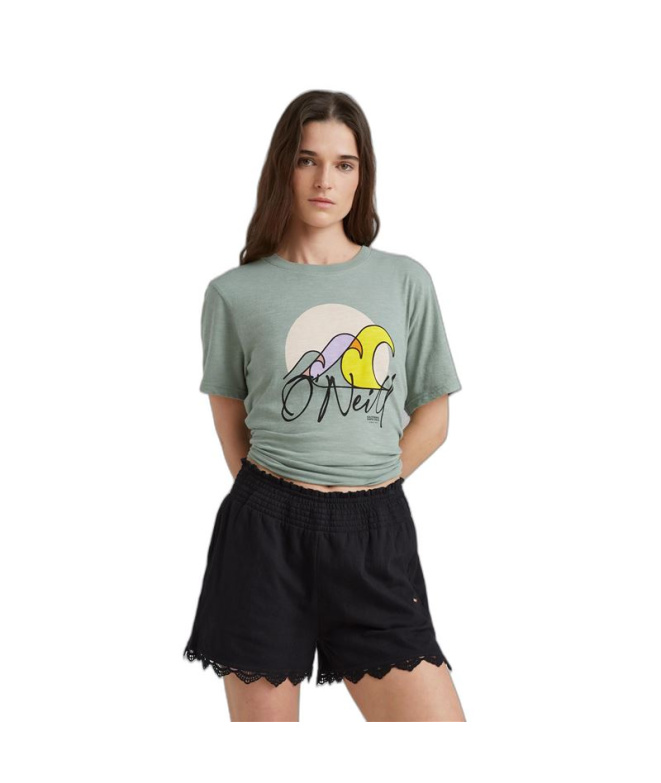 T-shirt O'Neill Luano Graphic Femme Gris