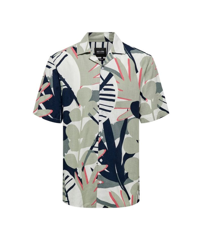 Chemise Only & Sons Onsbertil Reg Visc Linen...