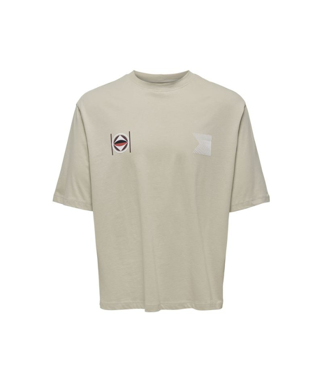 T-shirt Only & Sons Onslenny Ovz Element Beige...