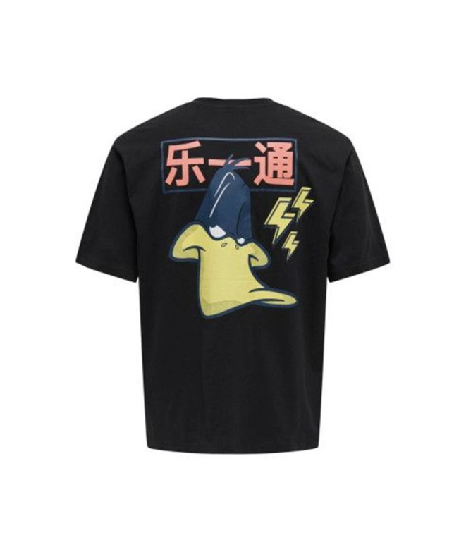Camiseta Only & Sons Onslooney Rlx Black Homem