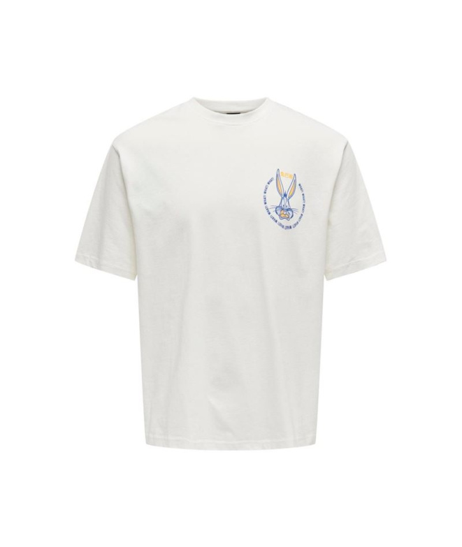 Camiseta Only & Sons Onslooney Rlx Cloud Dancer...