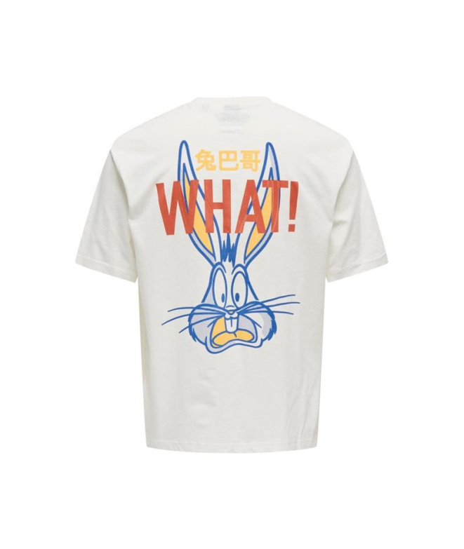 Camiseta Only & Sons Onslooney Rlx Cloud Dancer...