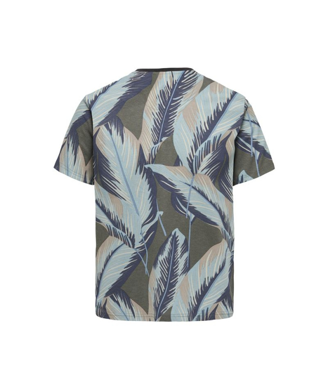 Camiseta Only & Sons Onskobe Reg Banana Leaf...