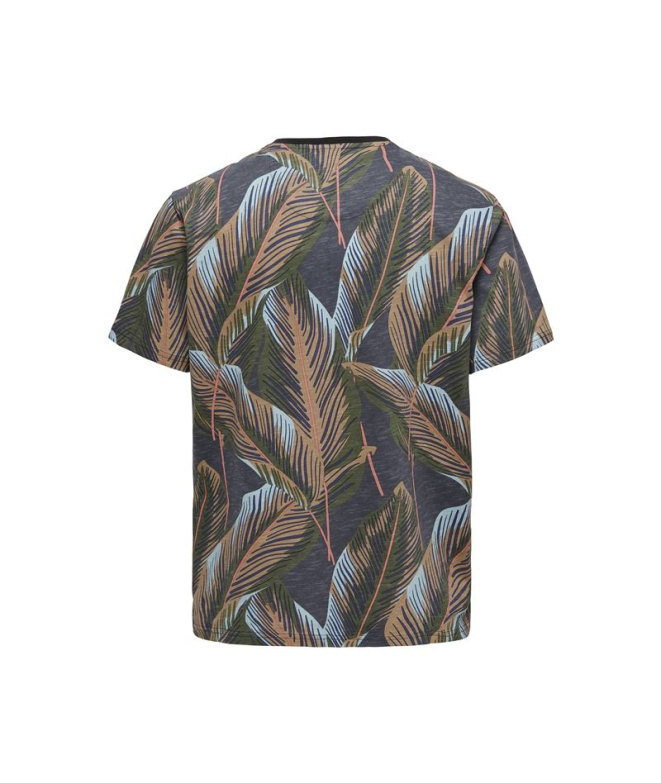 Camiseta Only & Sons Onskobe Reg Banana Leaf...