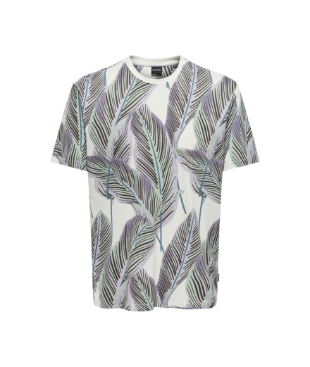 T-shirt Only & Sons Onskobe Reg Banana Leaf Cloud Dancer...