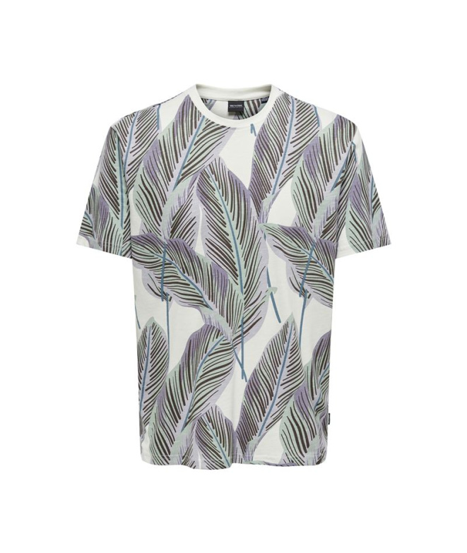 Camiseta Only & Sons Onskobe Reg Banana Leaf...