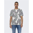 T-shirt Only & Sons Onskobe Reg Banana Leaf Cloud Dancer Homme