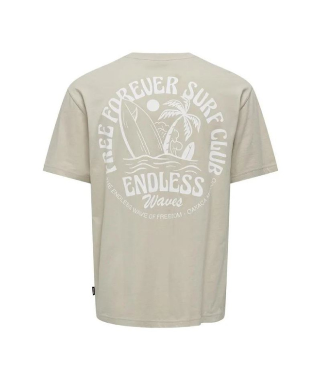 Camiseta Only & Sons Onskylan Rlx Icon Silver...