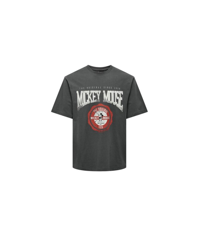 T-shirt Only & Sons Onsmickey Rlx Grey...