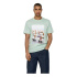 T-shirt Only & Sons Onskolton Reg Beach Surf Noir Homme