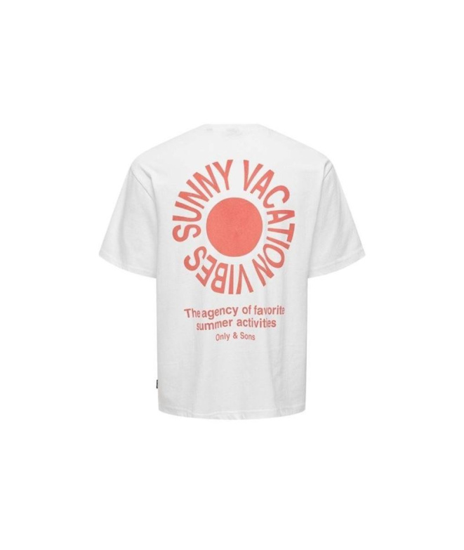 Camiseta Only & Sons Kasen Rlx Bright White...