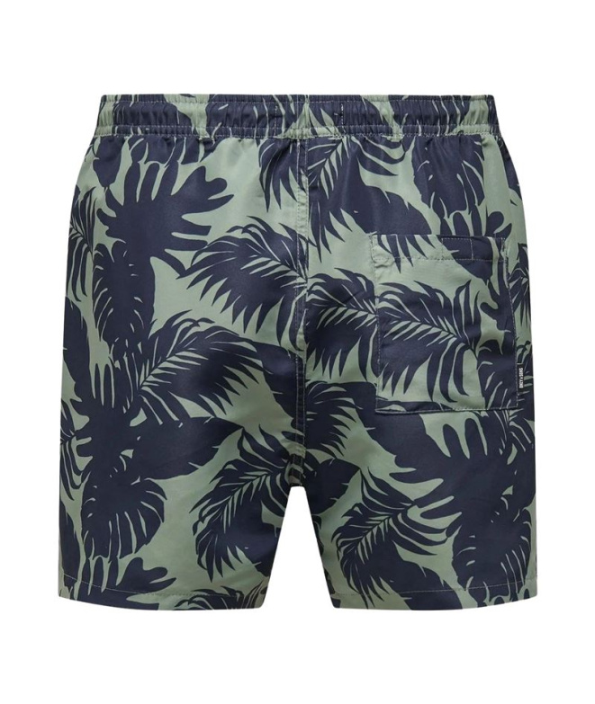 Bañador Only & Sons Onsted Life Flower 2 Blues...