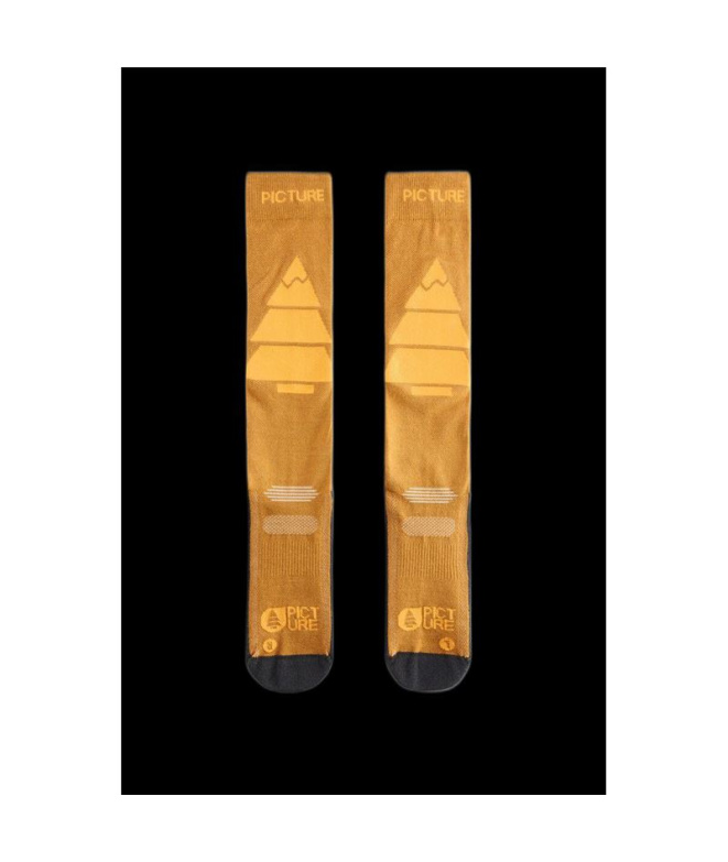 Meias Picture Wooling Ski Camel