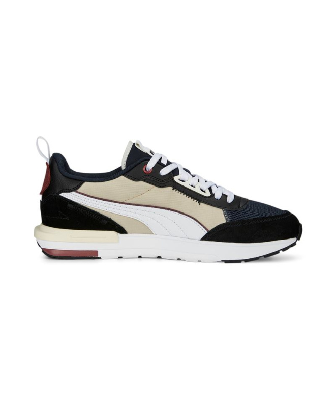 Chaussures Puma R22 Noir et Beige Homme