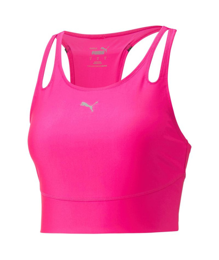 Camiseta de Running Puma Run Ultraform Crop Mujer Fucsia