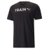 Camiseta de Fitness Puma Graphic Tr Homem Black