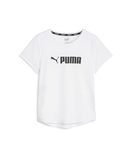 Camiseta de Fitness Puma Fit Logo Ultrab Mulher Branco