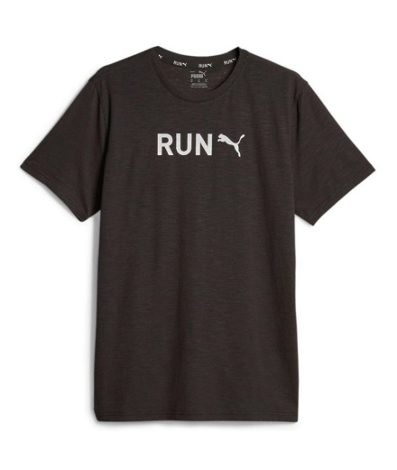 Camiseta de Fitness Puma Men'S Graphic Ru Negro-Q3 Homem