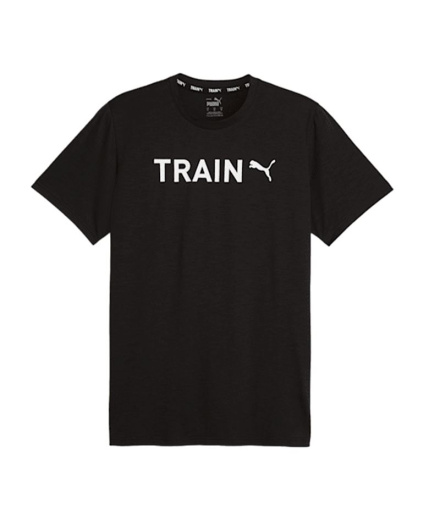 Camiseta de Fitness Puma MEN'S GRAPHIC Preto Homem