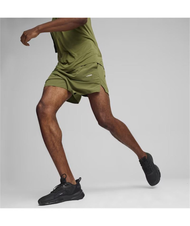 Calças de Fitness Puma FIT 5" Ultrabre Verde Homem