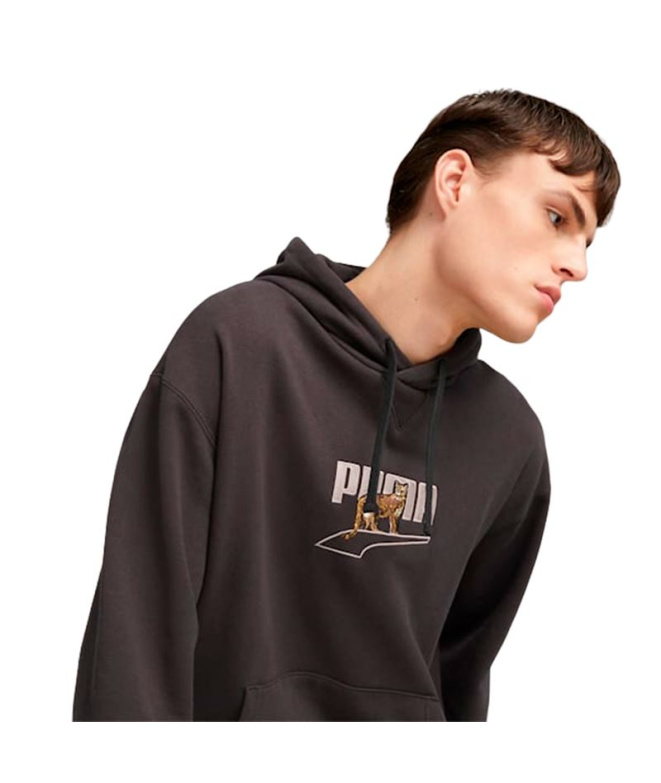 Moletom Puma Downtown Graphic Homem Preto