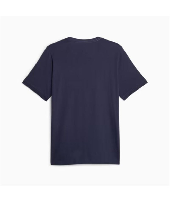 Camiseta Puma Ess+ 2 Col Logo Navy Homem