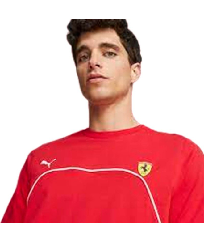 Camiseta Puma Ferrari Race Rosso Corsa Homem