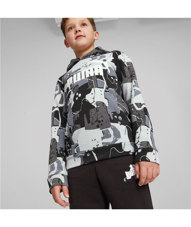 Sudadera Puma Essentials+ Street Art Negro Niño
