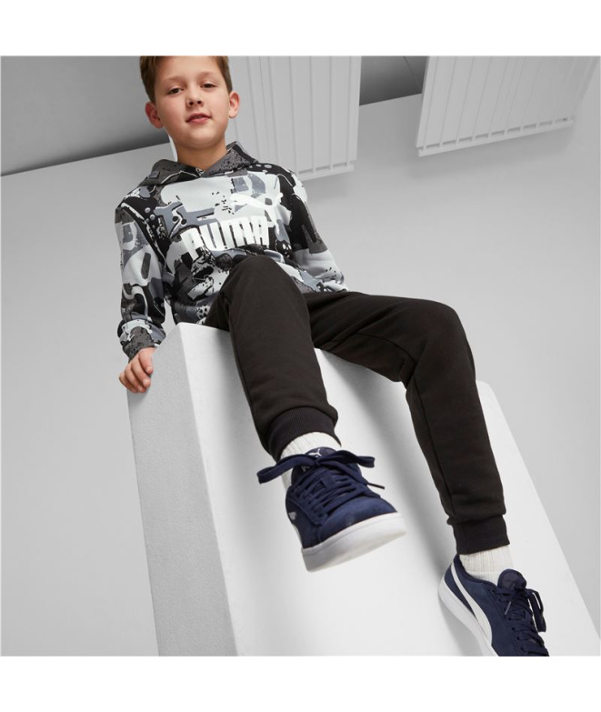 Sudadera Puma Essentials+ Street Art Negro Niño