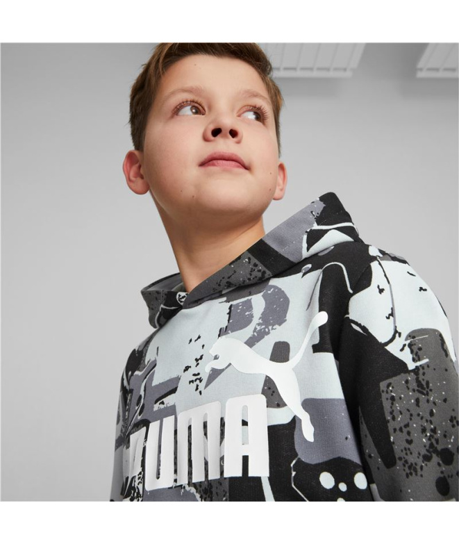 Sudadera Puma Essentials+ Street Art Negro Niño
