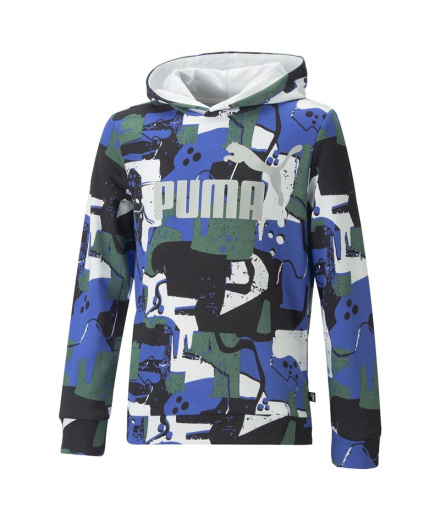 Sudadera Puma Essentials+ Street Art Aop Niño Blanco