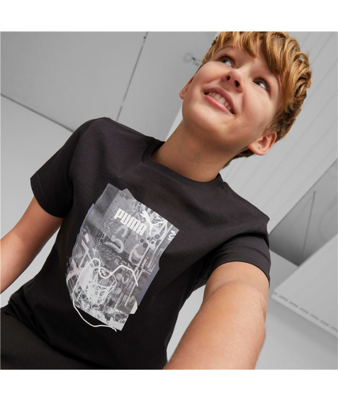 Camiseta Puma Essentials+ Street Art Grap Niño...
