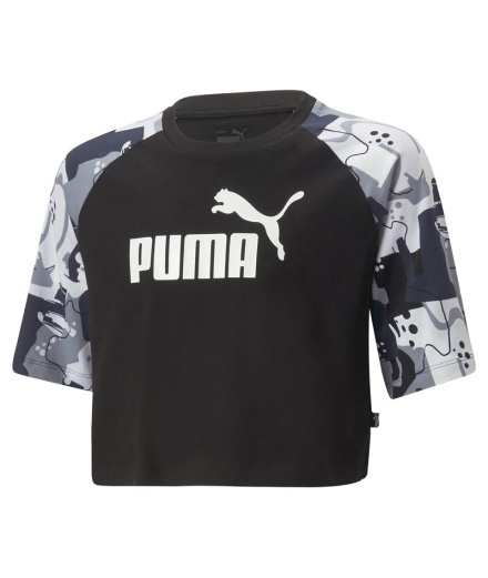 Camiseta Puma Ess+ Street Art Ragl Niña Black