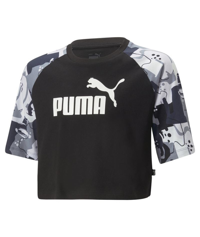 Camiseta Puma Ess+ Street Art Ragl Niña Black