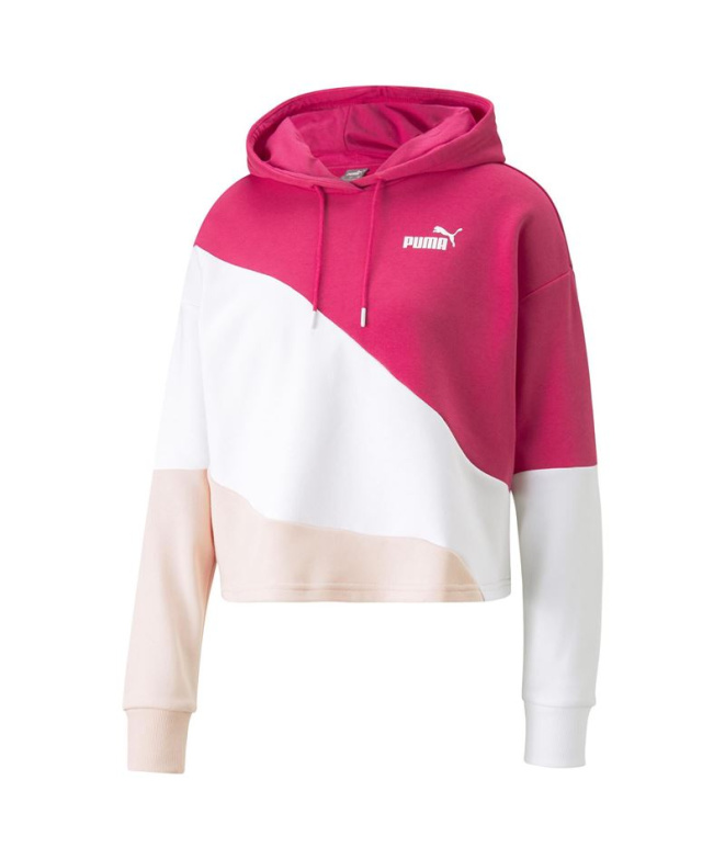 Moletom Puma Power Cat Rosa Mulher
