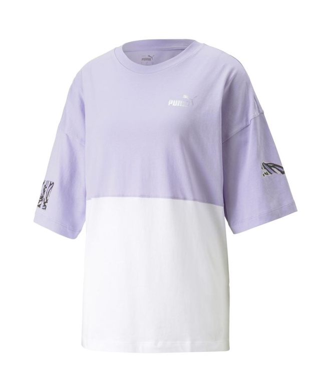Top Puma Power Nova Shin Mulher Violeta Vibrante