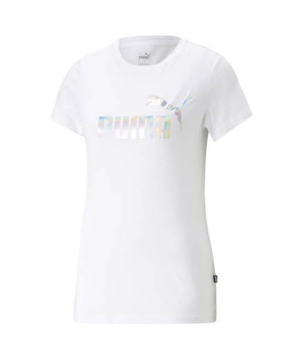 Camiseta Puma Ess+ Nova Shine Mulher Branco