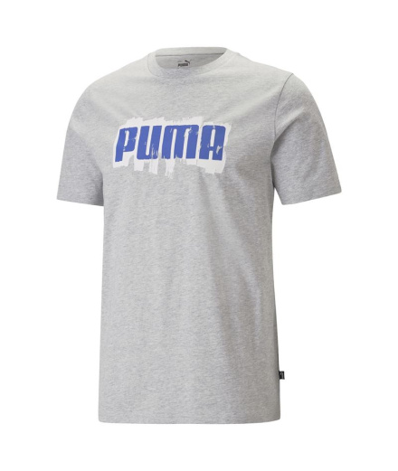 T-shirt Puma Graphics Wordin Light Gray Heather