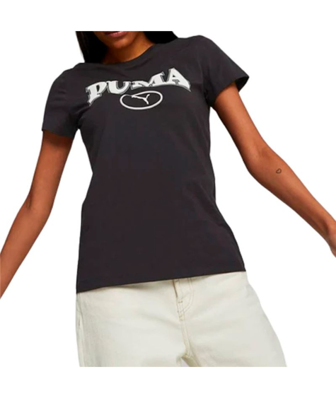 Camiseta Puma Squad Graphicc T Mulher