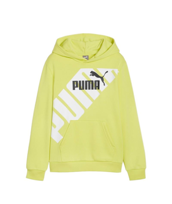Sweatshirt Puma Power Graphic Lime Enfant