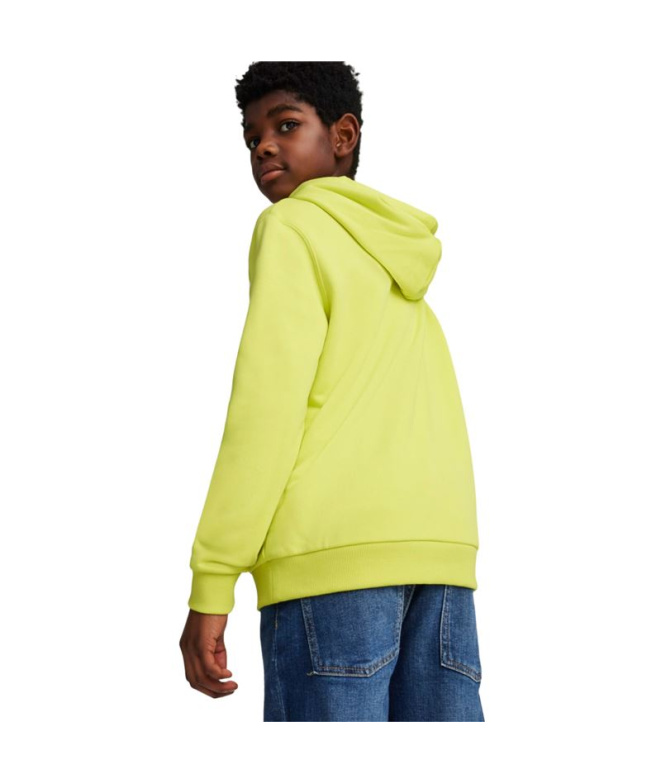 Sweatshirt Puma Power Graphic Lime Enfant
