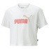 Camiseta Puma Girls Logo Cropped Menina Branca