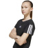 T-shirt adidas Jg 3 bandes 160 Fille Noir/Blanc
