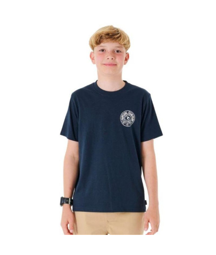 Camiseta Rip Curl Stapler Niño Azul