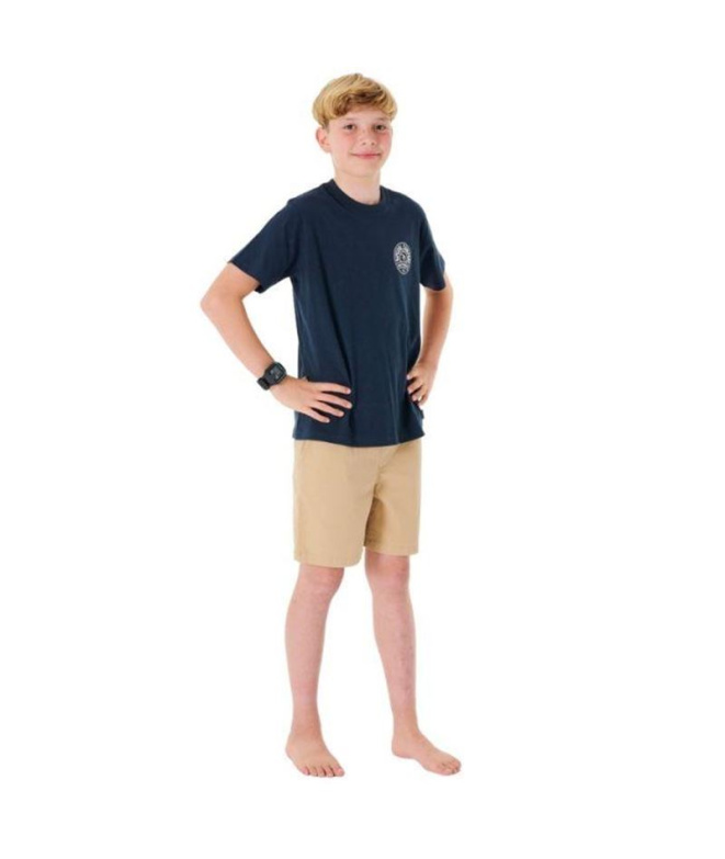 Camiseta Rip Curl Stapler Niño Azul