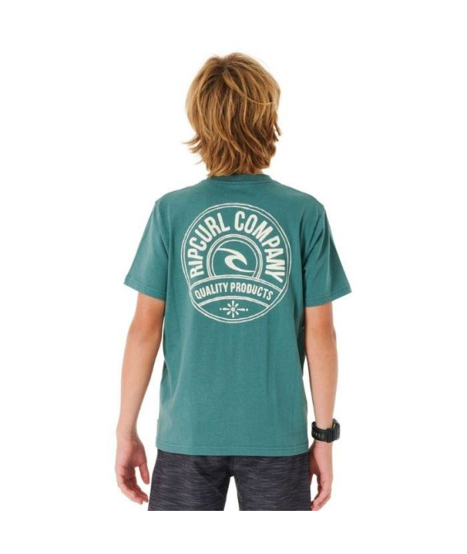 Camiseta Rip Curl Stapler Menino Azul