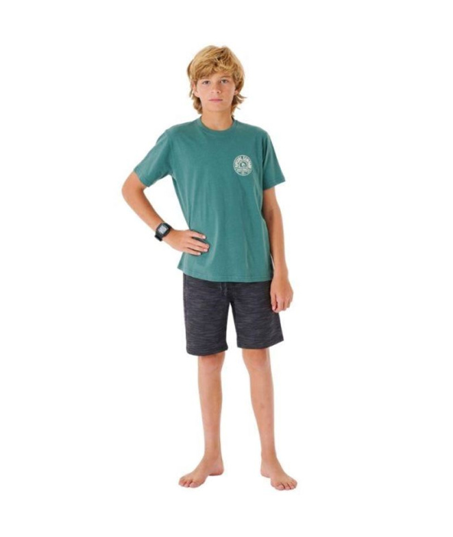 Camiseta Rip Curl Stapler Menino Azul