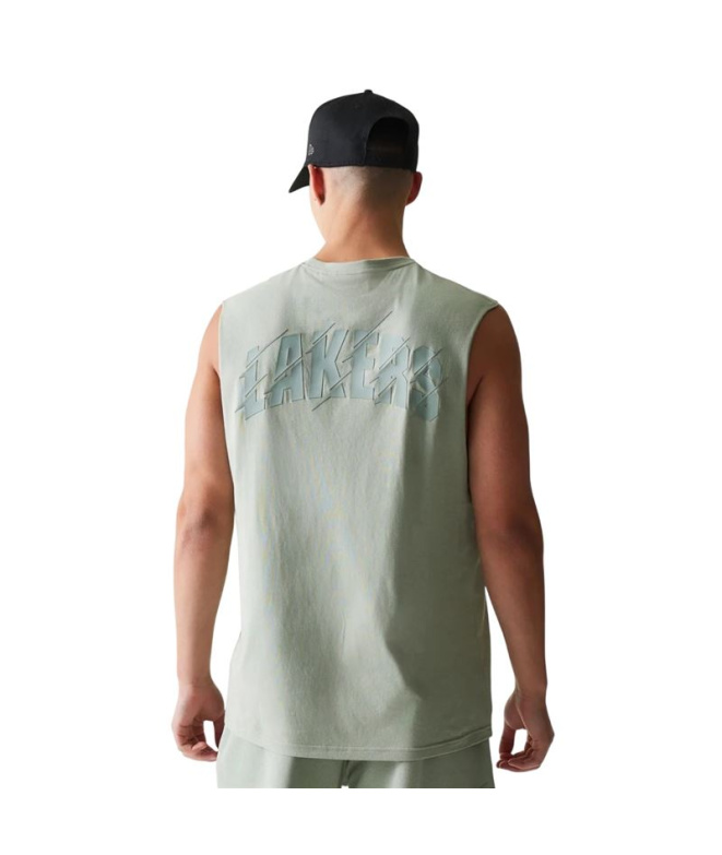 T-shirt vert pastel New Era LA Lakers Homme
